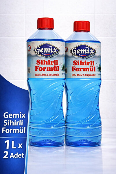 GEMİX SİHİRLİ FORMÜL 1 Lt. X 2 ADET – Küf, Sararma ve Kireç Karşıtı Güçlü Formül