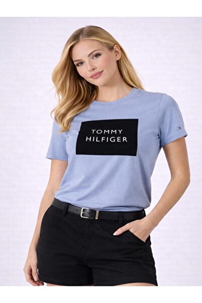 Tommy Hilfiger Velvety Patterned Organic Women's T-Shirt