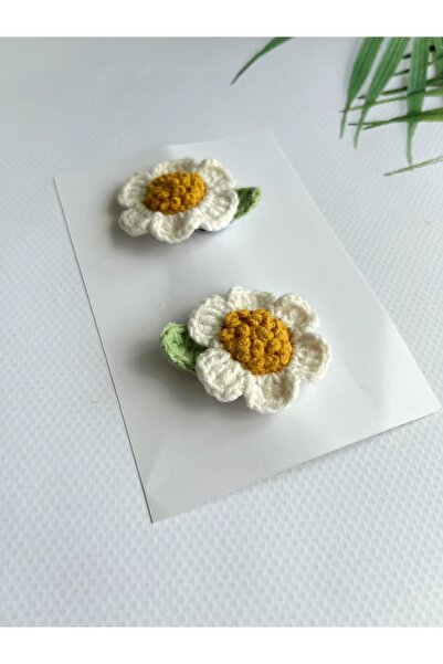 Kadın Girişimciler Atölyesi Bud Embroidered Daisy Model 2-Piece Hairless Baby...