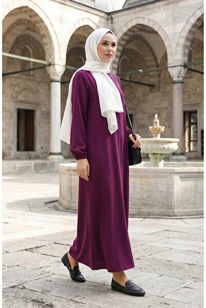 sefamerve Fermuarlı Mevlana Ferace 4106-03 Mor