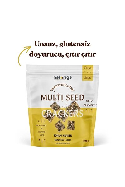 Naturiga 3'lü Set / Glutensiz Sade Tohum Kraker 40 gr