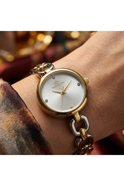 Bigotti Raffinato Silver and Gold Stainless Steel Watch for Women BG.1.10654-1
