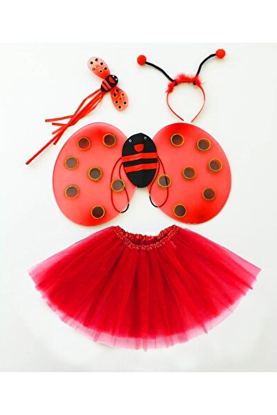 Kanonik Education Σετ Κοστουμιών Κόκκινης Πασχαλίτσας - Τούτου, Φτερό, Κορώνα...