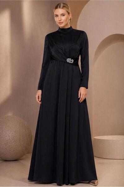 Alvina SATEN DOKUMA ABİYE ELBİSE 50403