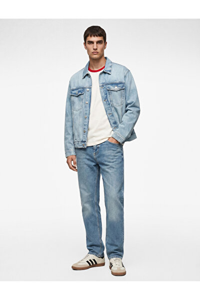 Koton Τζιν μπουφάν με μακριά μανίκια και κουμπιά Βαμβάκι Με τσέπες Γιακάς που...