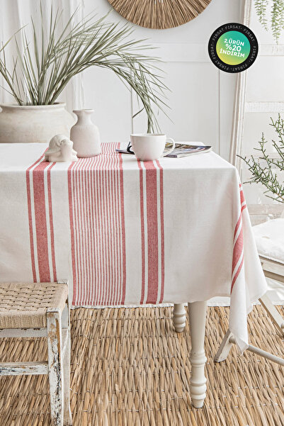 Çulha ΛΕΥΚΟ-ΚΟΚΚΙΝΟ ΤΡΑΠΕΖΟΚΑΤΑΣΚΕΥΑΣΤΙΚΟ, 150x150 εκ.