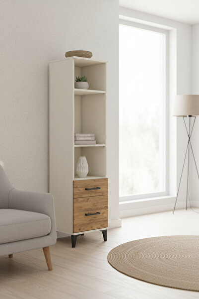 Dienni Arges Dolap 3 Raflı 2 Çekmeceli 44x30x182 Aytaşı-Çam