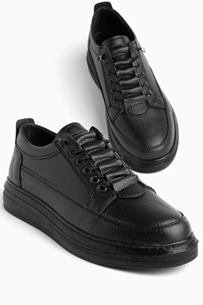 MY GROSS SHOES Pantofi sport pentru bărbați, negri, cu șireturi, casual, ușor...