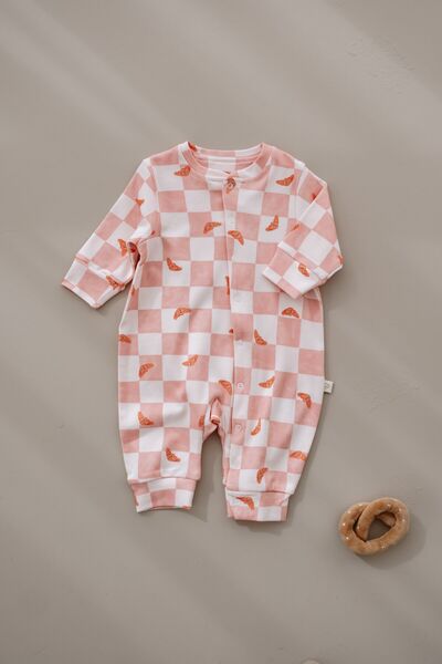 Checkered Croissant Series Jumpsuit