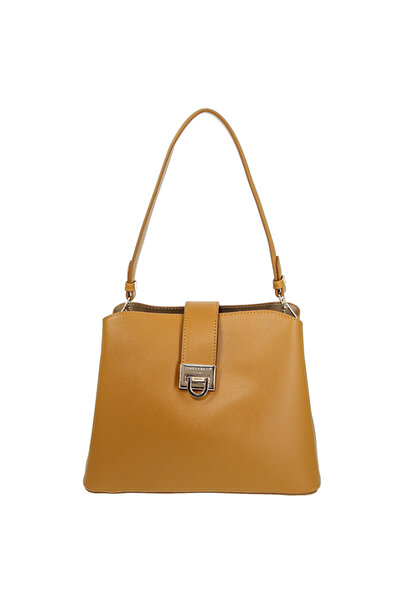 David Jones Γυναικεία τσάντα ώμου και λουράκι Mustard