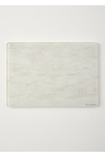 Bella Maison Σανίδα κοπής γυαλιού Marbella εκρού (35x25 cm)