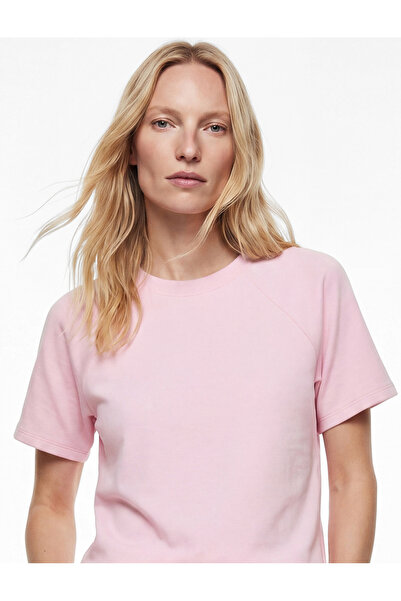 Koton Βασικό μπλουζάκι με κοντό μανίκι με κανονική εφαρμογή