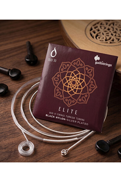 GALLİ Σειρά ELITE Επαγγελματικά χορδάκια ούτι από μαύρο νάιλον