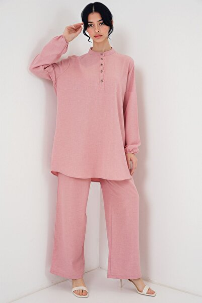 Hiccup Σετ μακρυμάνικο τουνίκ και φαρδύ παντελόνι με κουμπιά BDART