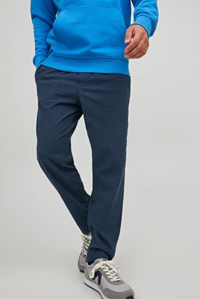 Jack & Jones Ανδρικό παντελόνι Chino με ελαστική μέση κανονικό Navy Blue 1222...