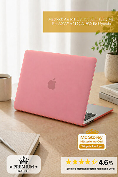 Mcstorey Macbook Air M1 Uyumlu Kılıf 13inç Mat Flu A2337 A2179 A1932 Ile Uyumlu