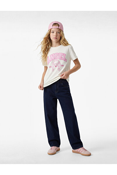 Koton Printed Crew Neck Short Sleeve Cotton T-Shirt