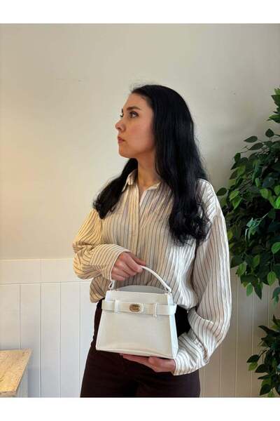 lalettobags Kadın Lara Model Kilit Kemer Detaylı Çanta