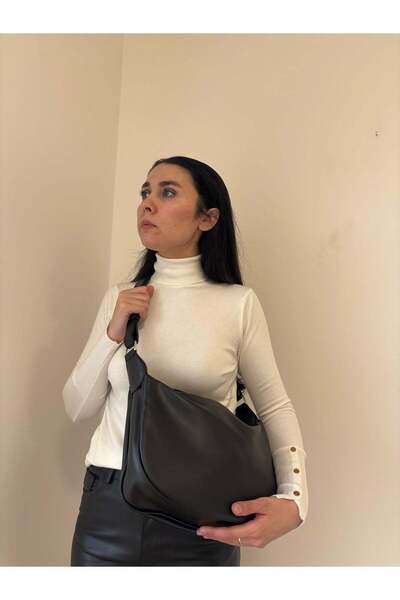 Women Camellia Model Crossbody Shoulder Bag with Adjustable Strap