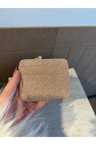Women Glitter And Glitter Card Holder Rose Gold Card Holder