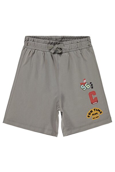 Civil Boys Fun Time Printed Capri for Ages 2-5 - Gray