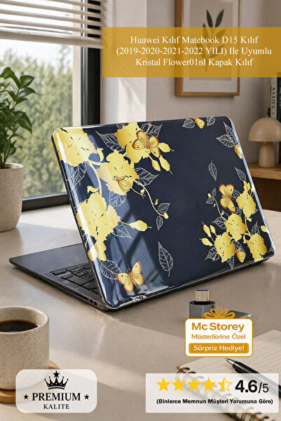 SyncCase Huawei Kılıf Matebook D15 Kılıf (2019-2020-2021-2022 YILI) Ile Uyuml...