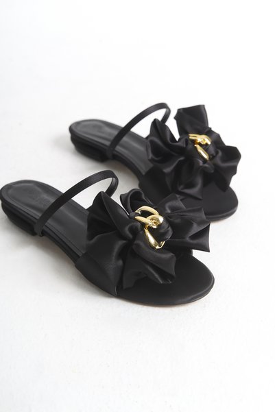 Liza Shoes Alya Women's Bow Detailed Slippers A003-K202