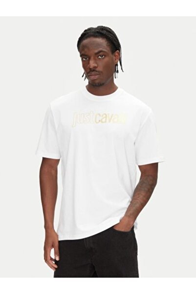 Just Cavalli Ανδρικό T-shirt 78OAHT16 CJ500 Λευκό