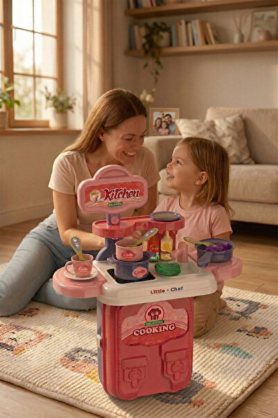 Ogi Mogi Toys Mutfak Oyun Seti Sırt Çantası – Eğitici ve Taşınabilir Minik Şe...
