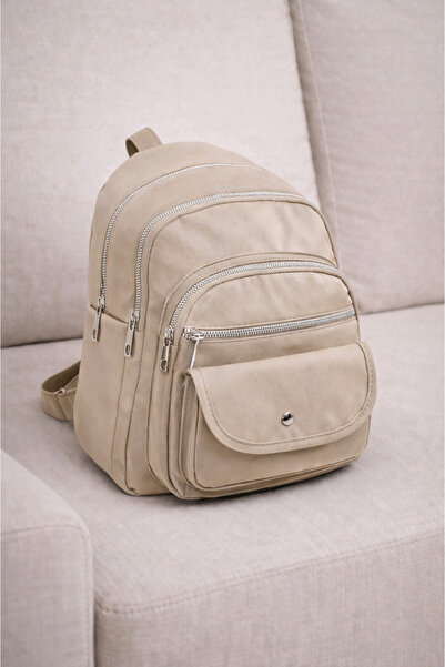 MILANOFOX Γυναικείο υφασμάτινο σακίδιο πλάτης μεσαίου μεγέθους με πολλαπλές θ...