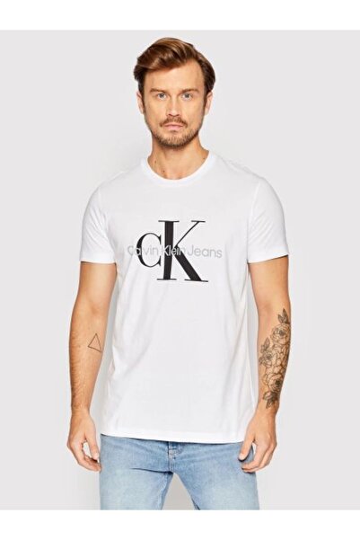 Calvin Klein Ανδρικό μπλουζάκι με λαιμόκοψη Core Monogram Slim Tee