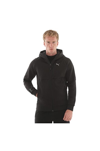 Puma 629674-01 Pumatech Full-Zip Hoodie Jachetă pentru bărbați, neagră