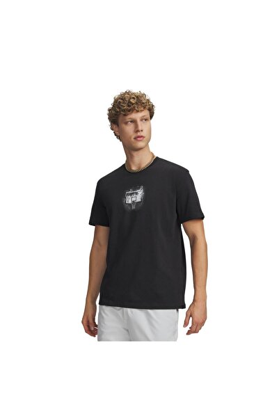 Under Armour A6009784-001 Tricou Curry Let Him Cook pentru bărbați, negru