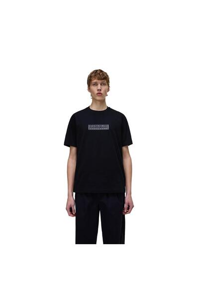Napapijri P0A4IFL9411-R S-Box Logo Ss 1 Мъжка тениска Черен