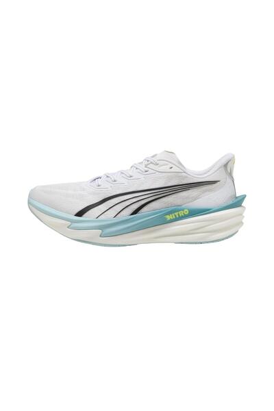 Puma 312123-09 حذاء ديفييت نيترو 4 الرياضي للرجال باللون الأبيض