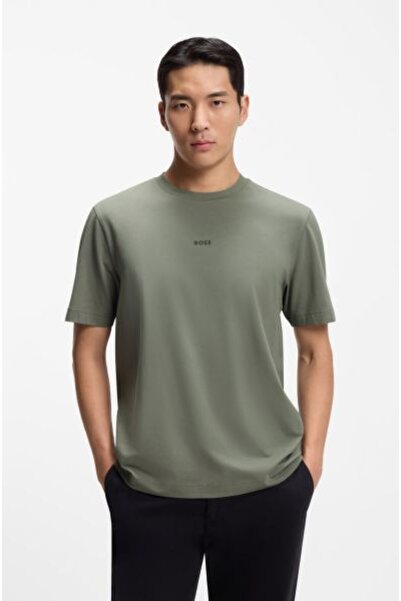 BOSS GRİ LOGOLU ERKEK T-SHIRT
