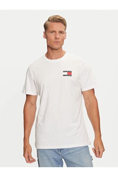 Tommy Hilfiger White Logo Men's T-Shirt