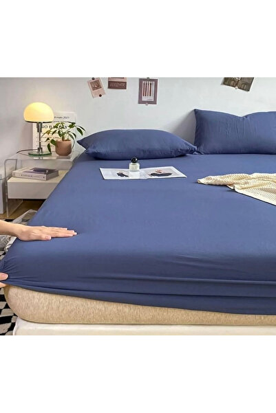 Meslina Home Penye Lastikli Çarşaf %100 Pamuk Çarşaf Penye Tek Kişilik Çift K...