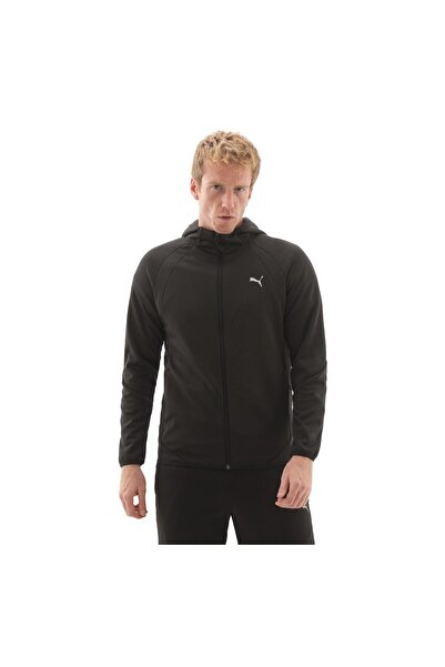 Puma 688237-01 Evostrıpe Warm Fz Hoodie Palton pentru bărbați negru