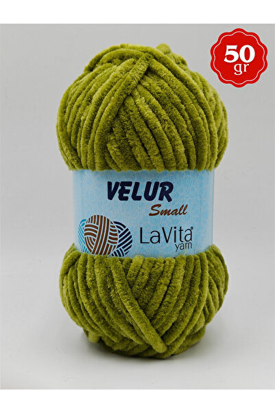 LaVita Yarn LaVita Velur Small Kadife El Örgü İpi %100 Polyester 50gr (8161 O...