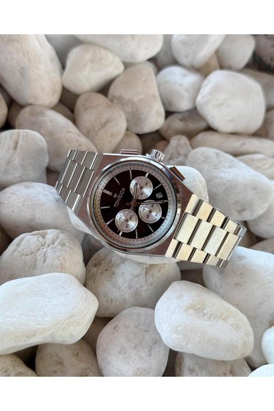 TOMRICH VANTOR CHRONEX Luxury Chronograph Watch Integrated stainless-steel case and bracelet +men's