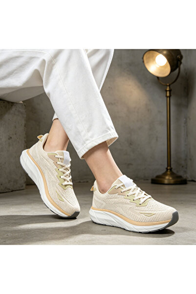 Tmall Pantofi sport de dama 0145,usori,din material textil,Bej