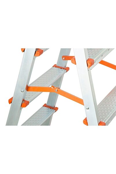 ASVERA 8+8 Çift Çıkışlı A Tipi Katlanabilir Profil Merdiven - Çift Taraflı Ga...