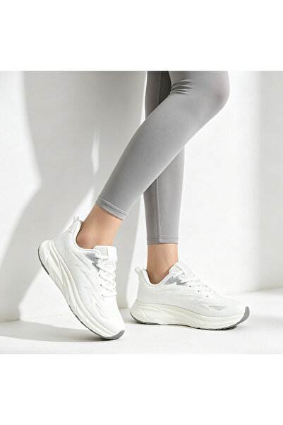 Tmall Pantofi sport de dama,0145,usori,din material textil,Alb