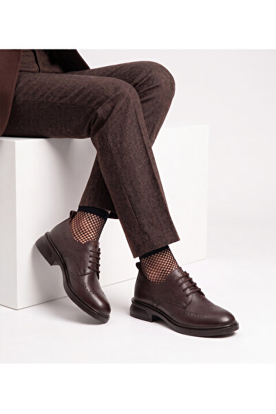 Bulls & Gulls Γνήσιο Δερμάτινο Δετό Γυναικείο Oxford Παπούτσι