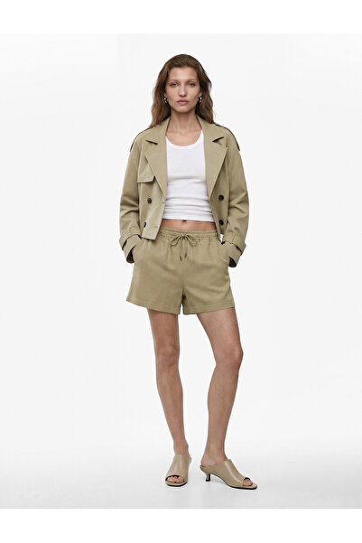 Koton Μίνι σορτς από ύφασμα Modal Cupro με κορδόνια στη μέση και τσέπες