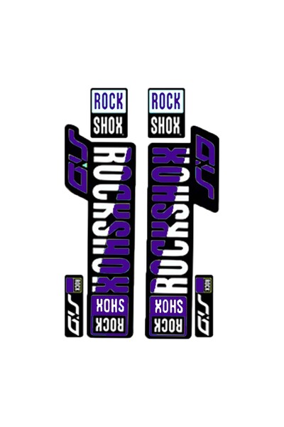 bisiklet dünyam Rockshox Maşa Sticker Elektrikli Bisiklet Aksesuarı Ve Çeşitleri