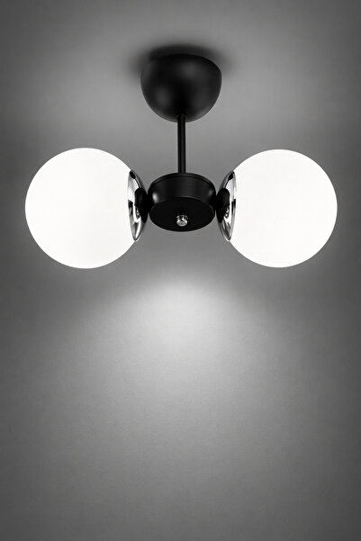 MINIMAL ETICARET VE BILGI TEKNOLOJILERI Globe Black & Silver DUAL Beyaz Cam A...