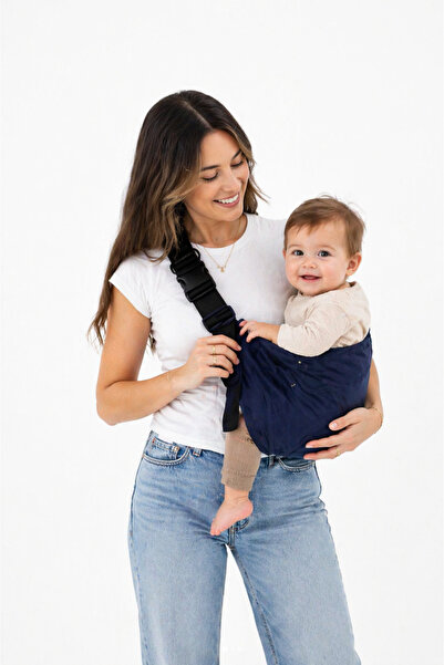 Gülümse Baby Çocuk Taşıyıcı Ana Kucağı Bordo %100 Pamuk Baby Sling 7 Ay - 4 Y...