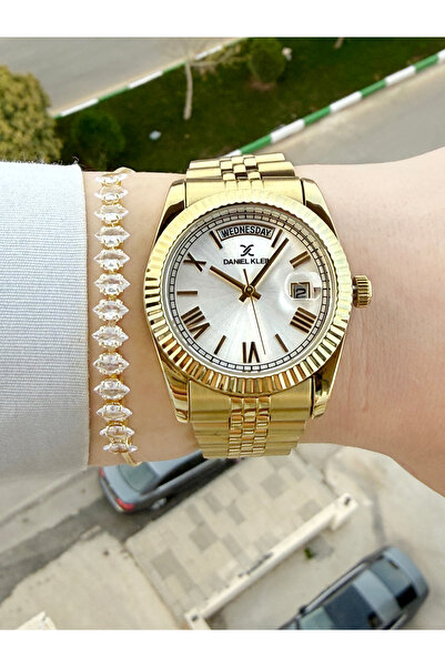 Daniel Klein 34 Mm Takvimli Kadın Kol Saati Ve Bileklik